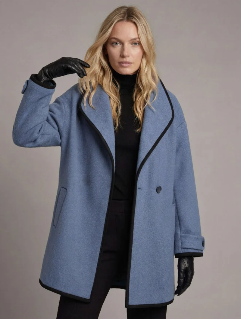 Eleganter Damen Kurzmantel in gerader Passform