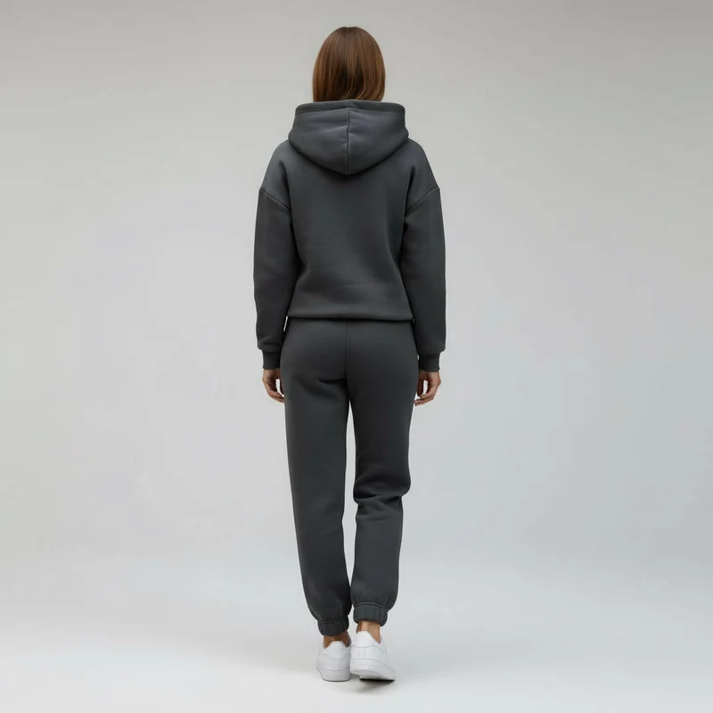 Oversized Loungewear Set für Damen mit Kapuzen Sweatshirt und Jogginghose