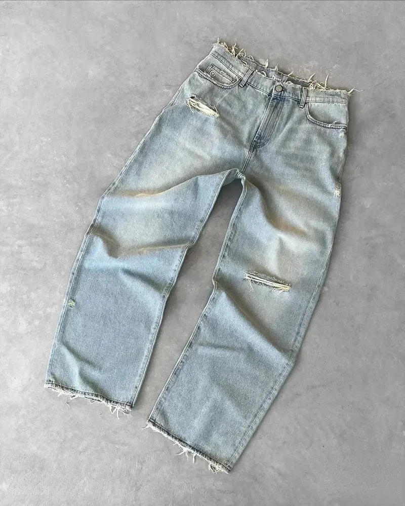 Jeans für Herren im geraden Schnitt und Retro-Stil