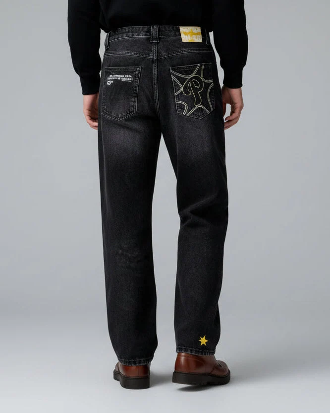Jeans für Herren im geraden Schnitt und Retro-Stil