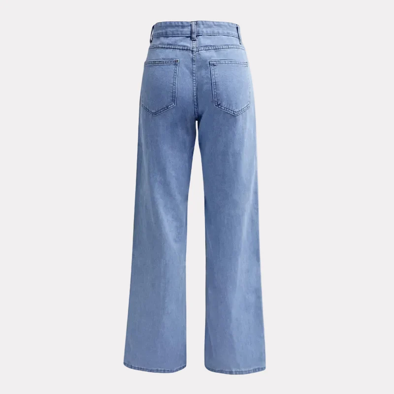 High-Waist Jeans für Damen mit geradem Bein