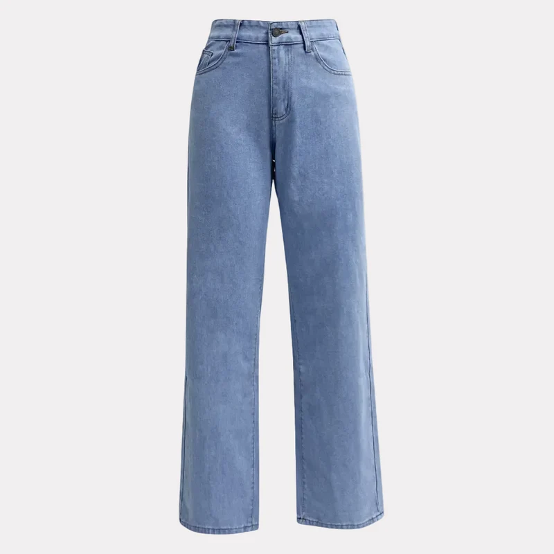 High-Waist Jeans für Damen mit geradem Bein