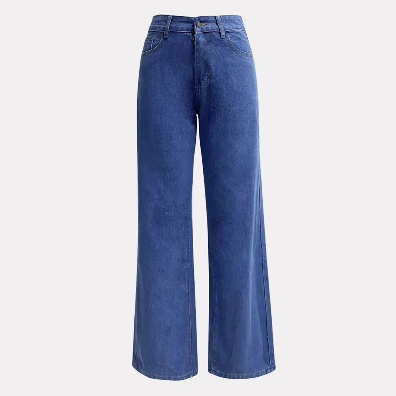 High-Waist Jeans für Damen mit geradem Bein