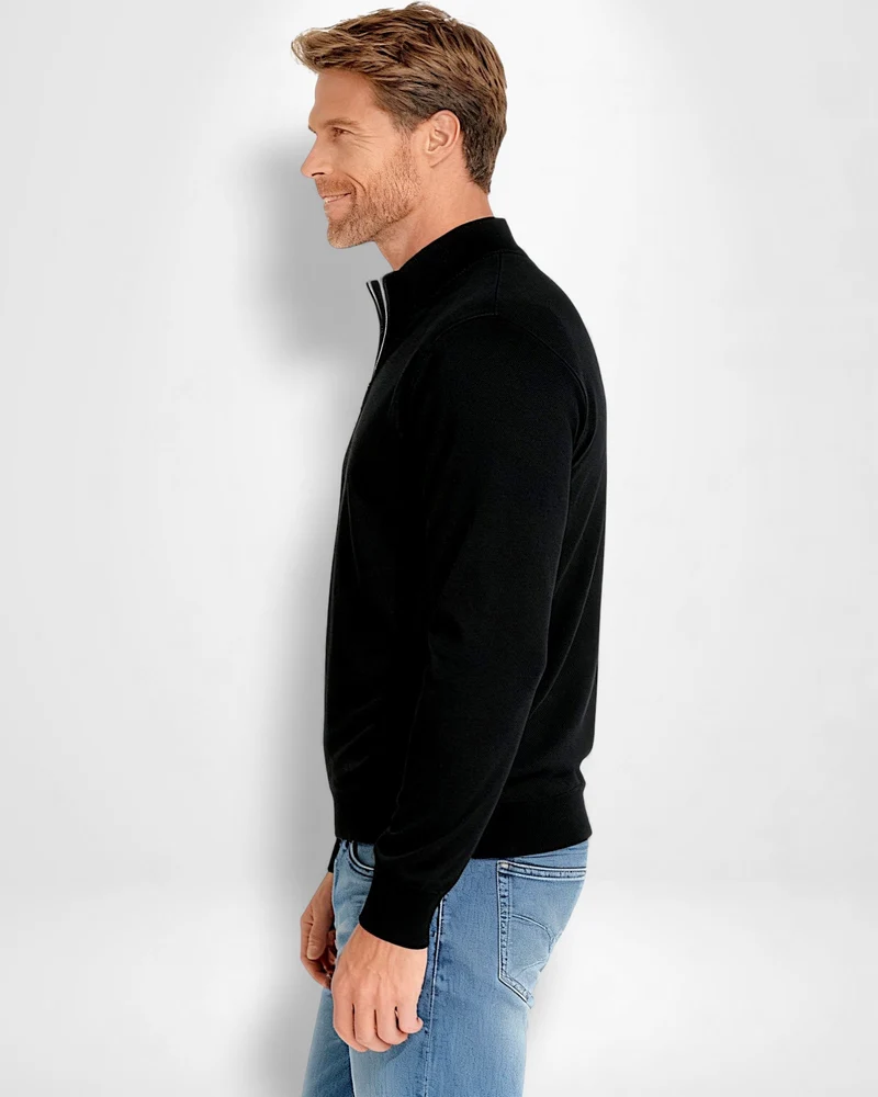 Pullover für Herren mit Zip-Kragen