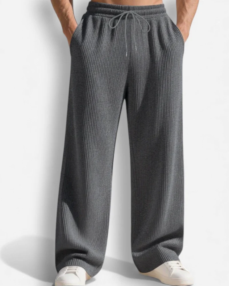 Freizeithose für Herren mit Elastischem Bund und Streifenmuster