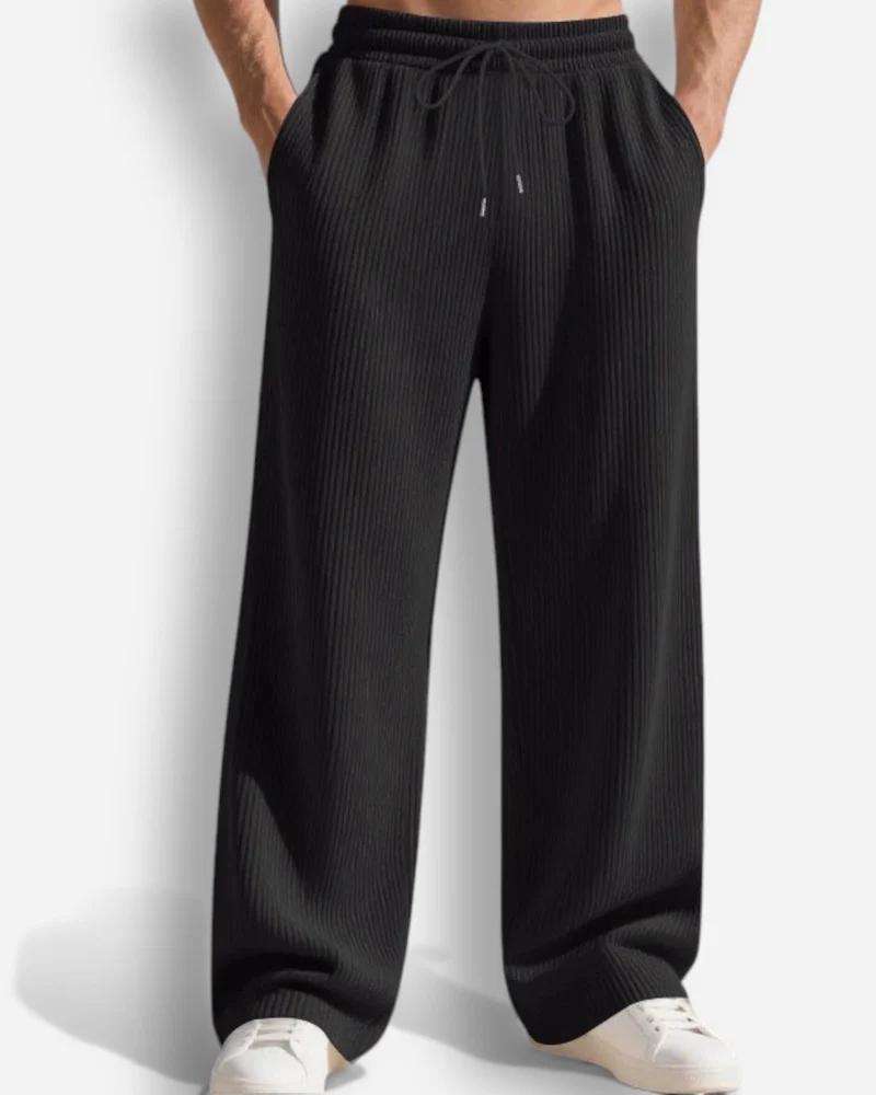 Freizeithose für Herren mit Elastischem Bund und Streifenmuster