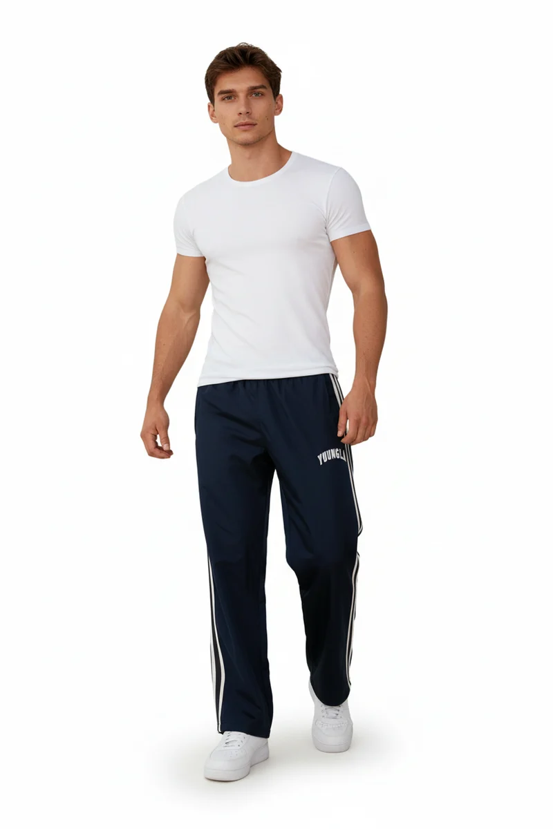 Sporthose für Herren mit kontrast Details im Urban Stil - lang