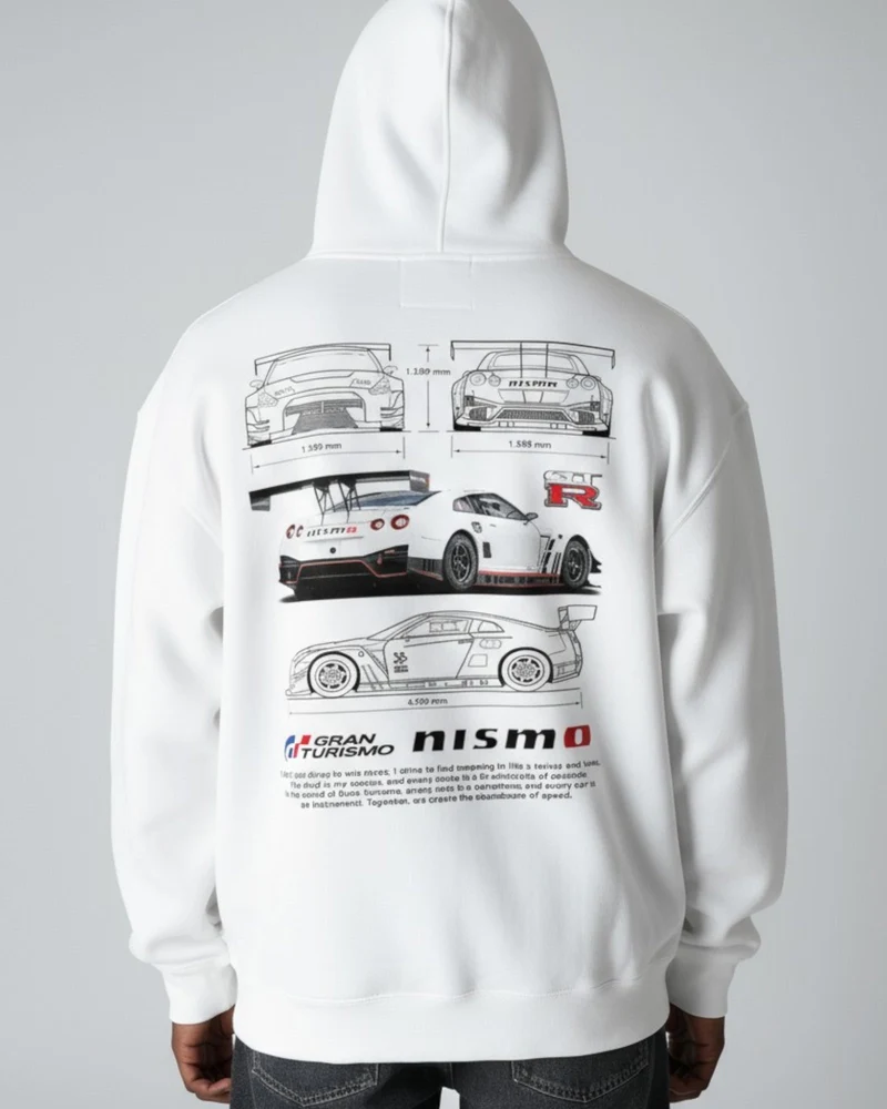 Stilvoller Hoodie für Herren mit Rückendruck