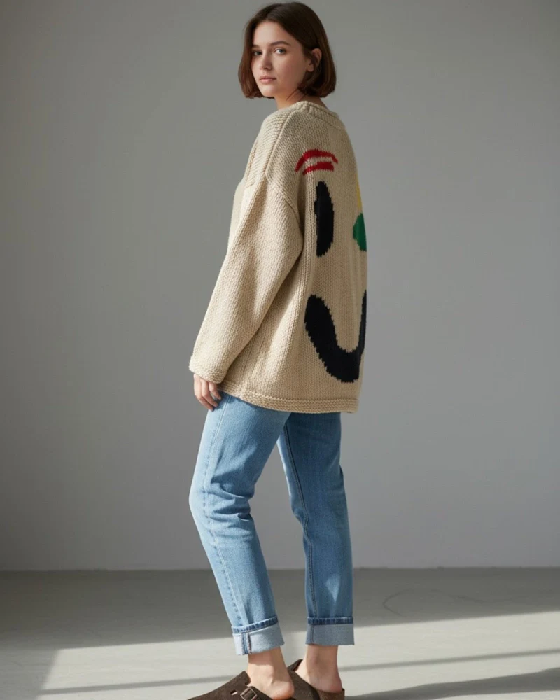 Oversized Strickpullover für Damen