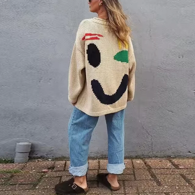 Oversized Strickpullover für Damen