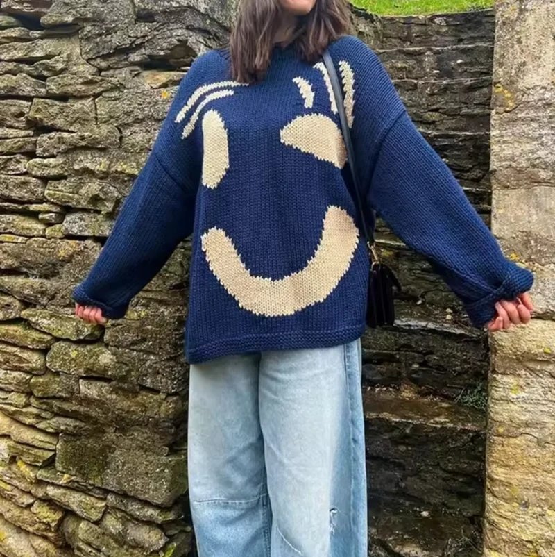 Oversized Strickpullover für Damen
