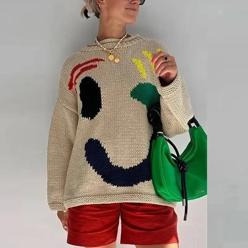 Oversized Strickpullover für Damen