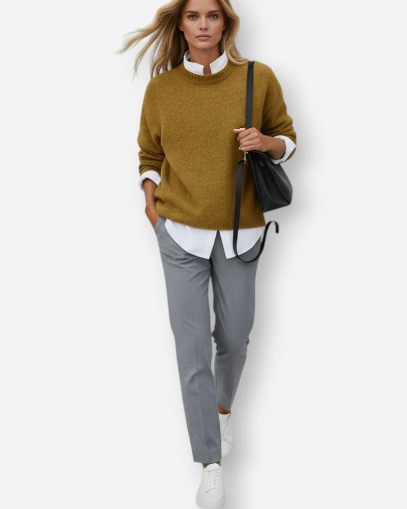 Pullover mit Rundhals für Damen