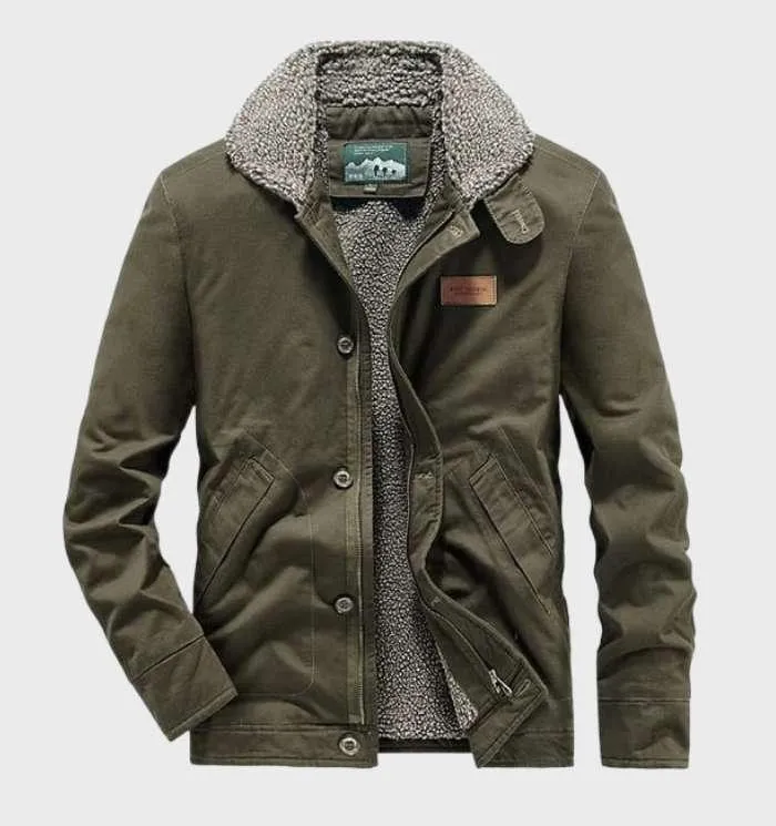 Feldjacke mit weichem Hemdkragen für Herren