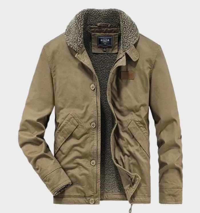 Feldjacke mit weichem Hemdkragen für Herren