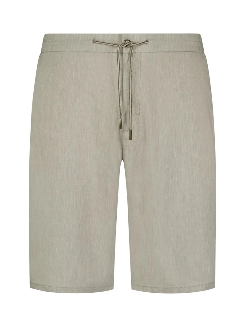 Short Chino With Linen