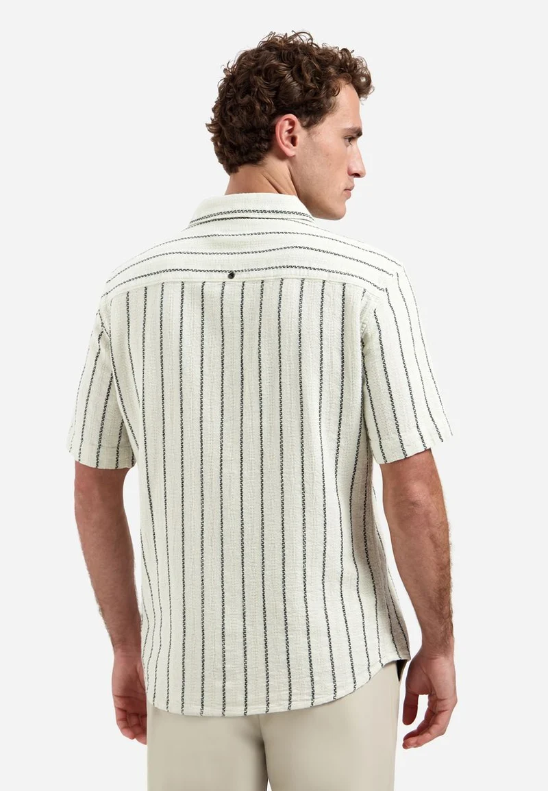 Shirt Short Sleeve Dobby 2Tone Stripe