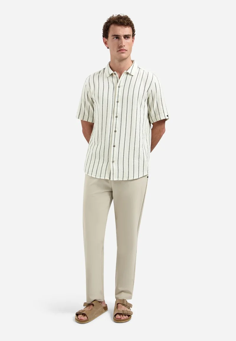 Shirt Short Sleeve Dobby 2Tone Stripe