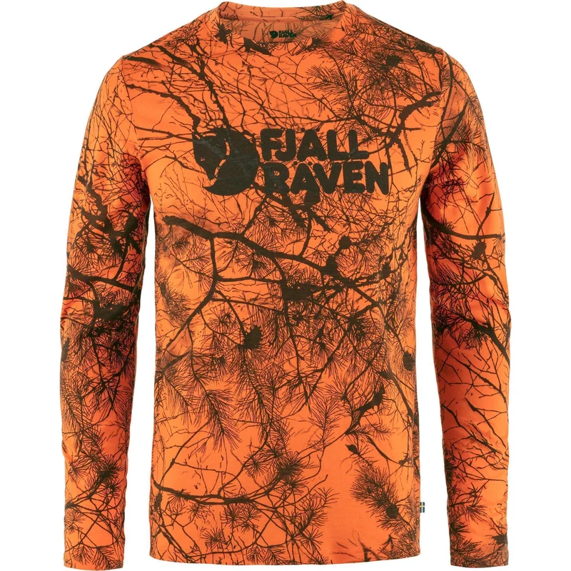 Fjällräven Värmland Wool LS Shirt 86673 orange multi camo Baselayer Longsleeve