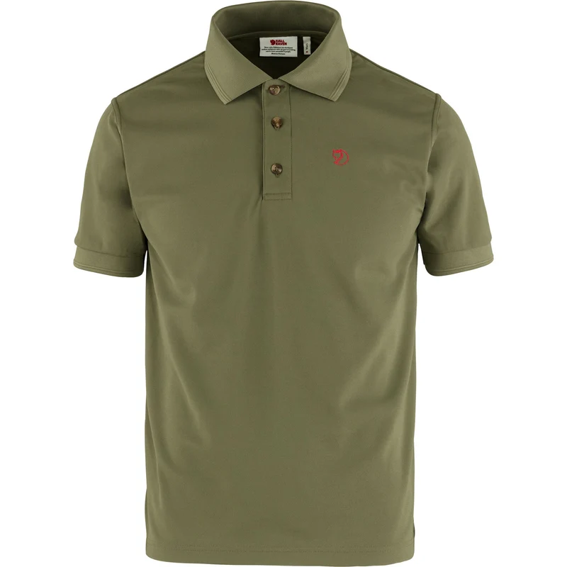 Fjällräven Crowley Polo Pique Shirt 81783 light olive Herren Funktionsshirt