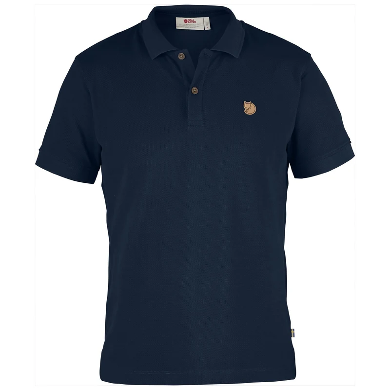 Fjällräven Övik Polo Pique Shirt SS 81511 navy Herren Polohemd Kurzarm Shirt