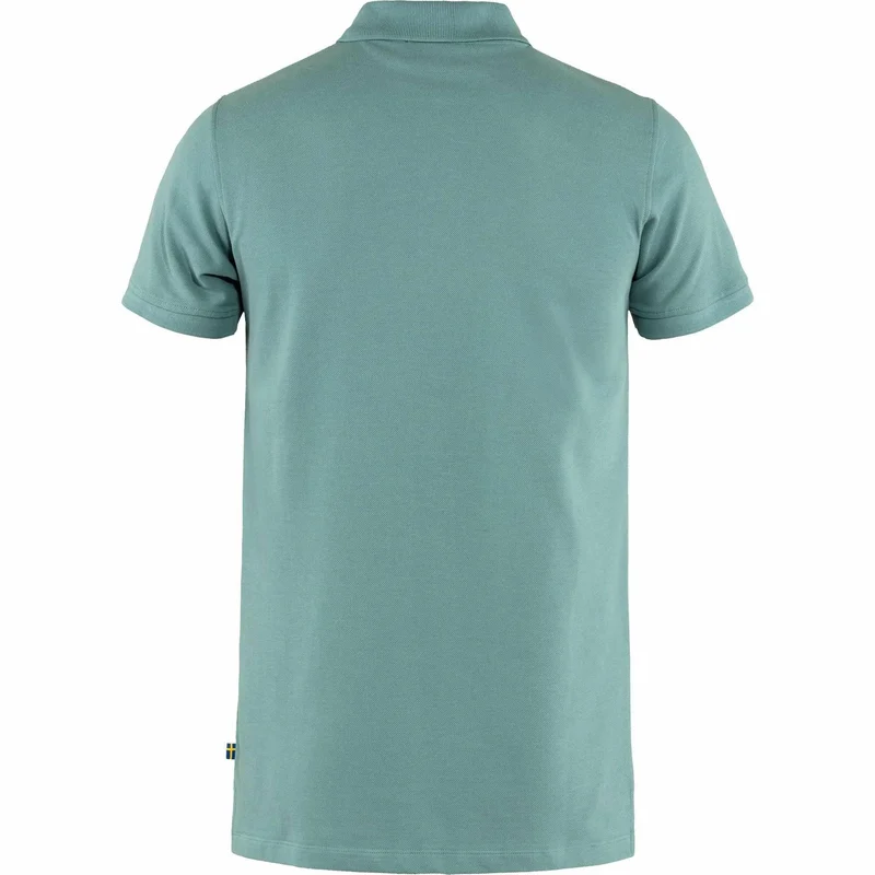 Fjällräven Övik Polo Pique Shirt SS 81511 clay blue Herren Polohemd Shirt