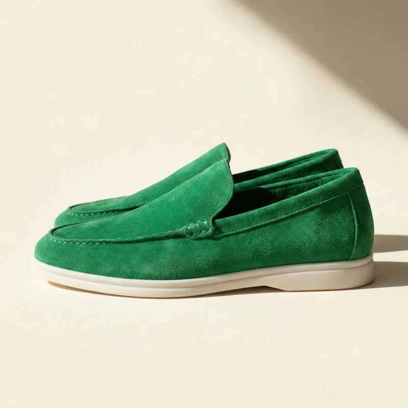 Klassische Slipper für Herren im Velours Design