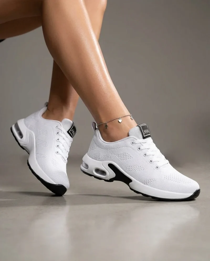 Komfort Sneaker für Damen mit Atmungsaktivem Obermaterial und gepolsterter Innensohle