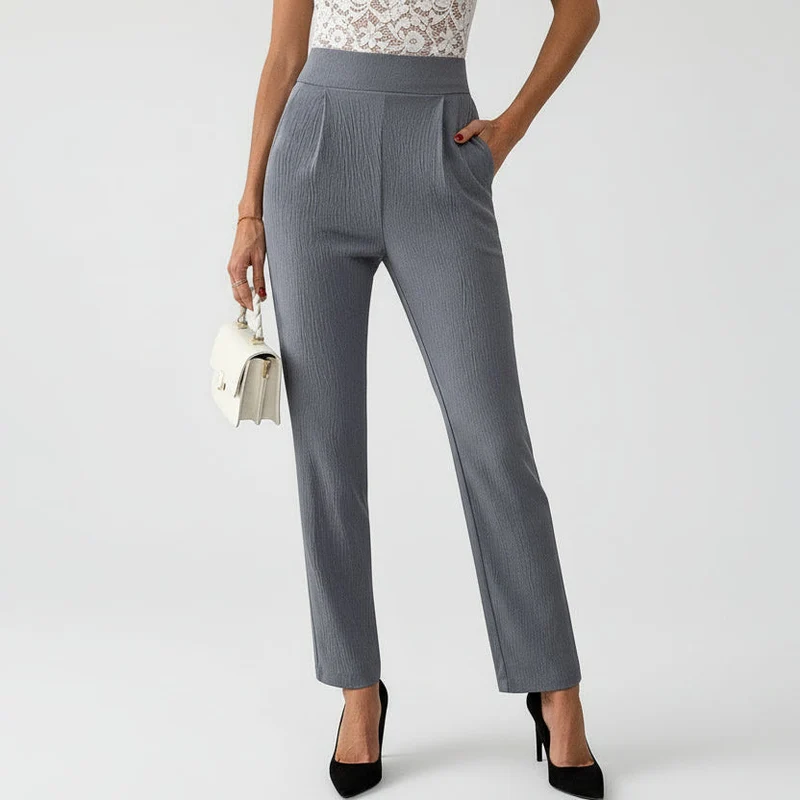 Hose für Damen mit hohem Bund und cropped Design im eleganten Schnitt