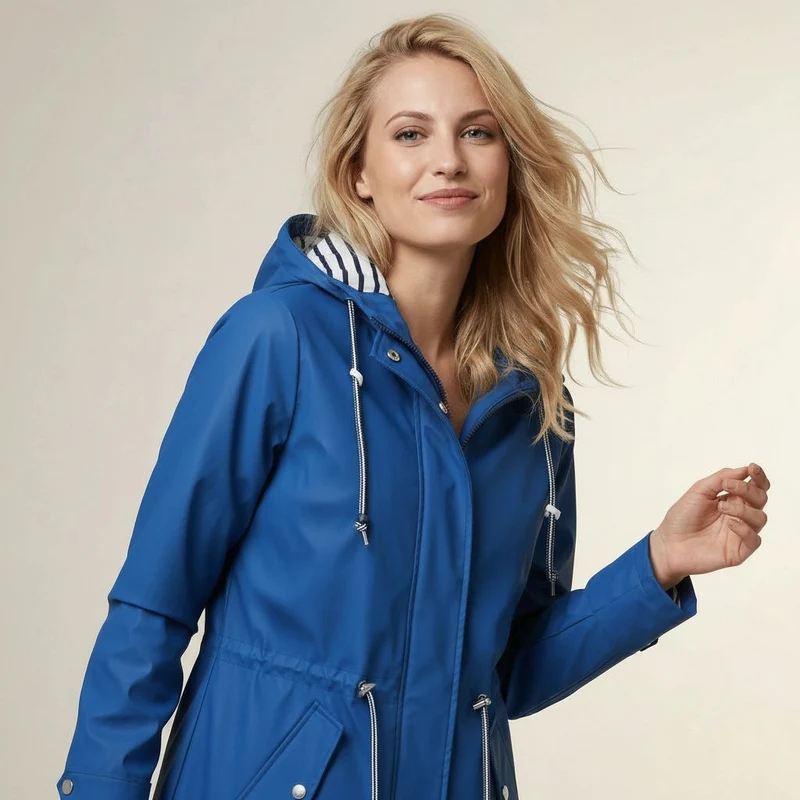 Stylisch taillierte Damen Regenjacke | Parka-Stil