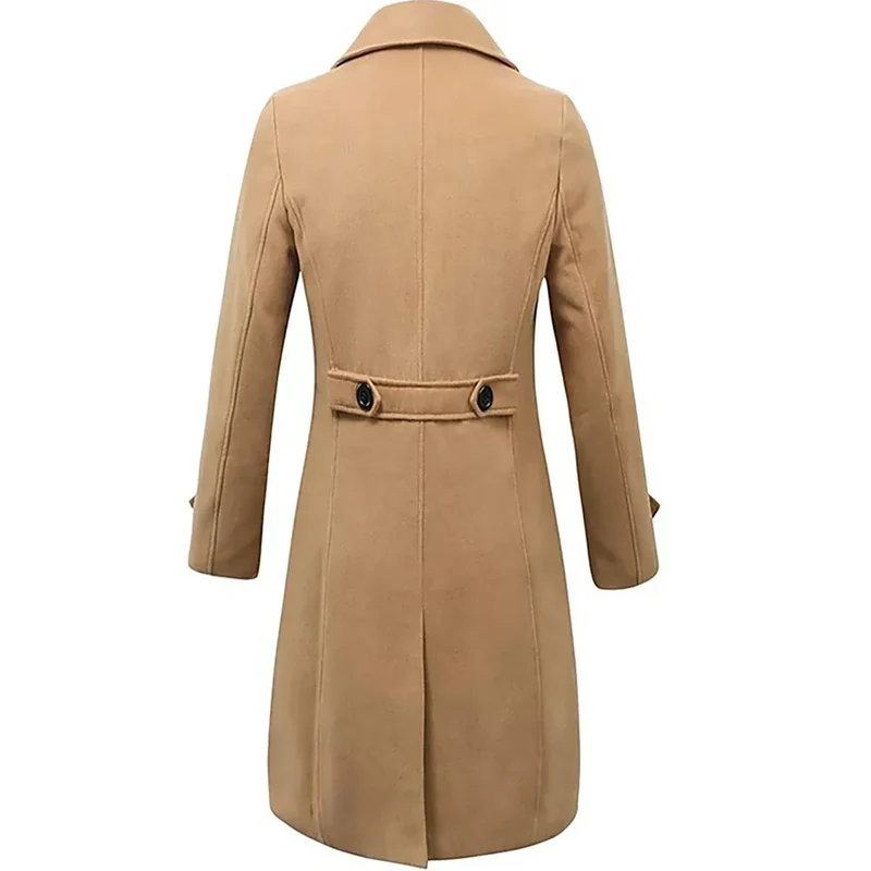 Jonas | Herren Trench Mantel Gefüttert Langschnitt
