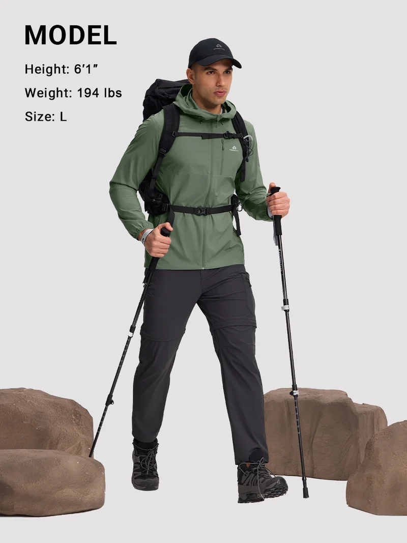 Men's Packable UPF 100+ Windbreaker