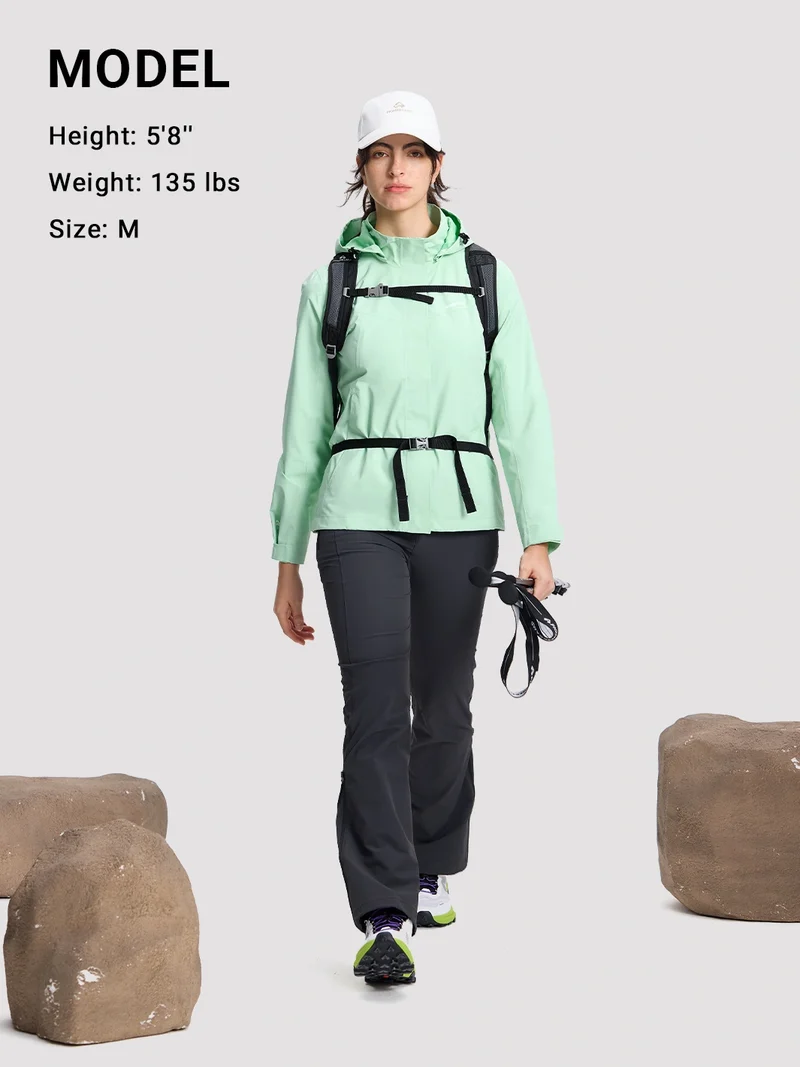Women's Waterproof Packable Rain Jacket