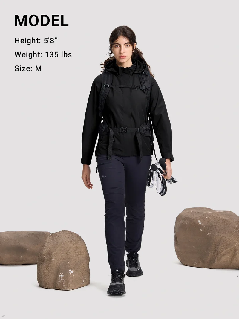 Women's Waterproof Packable Rain Jacket