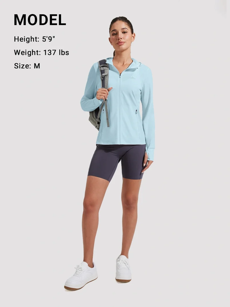 Women's UPF 50+ Full-Zip Sun Protection Jacket