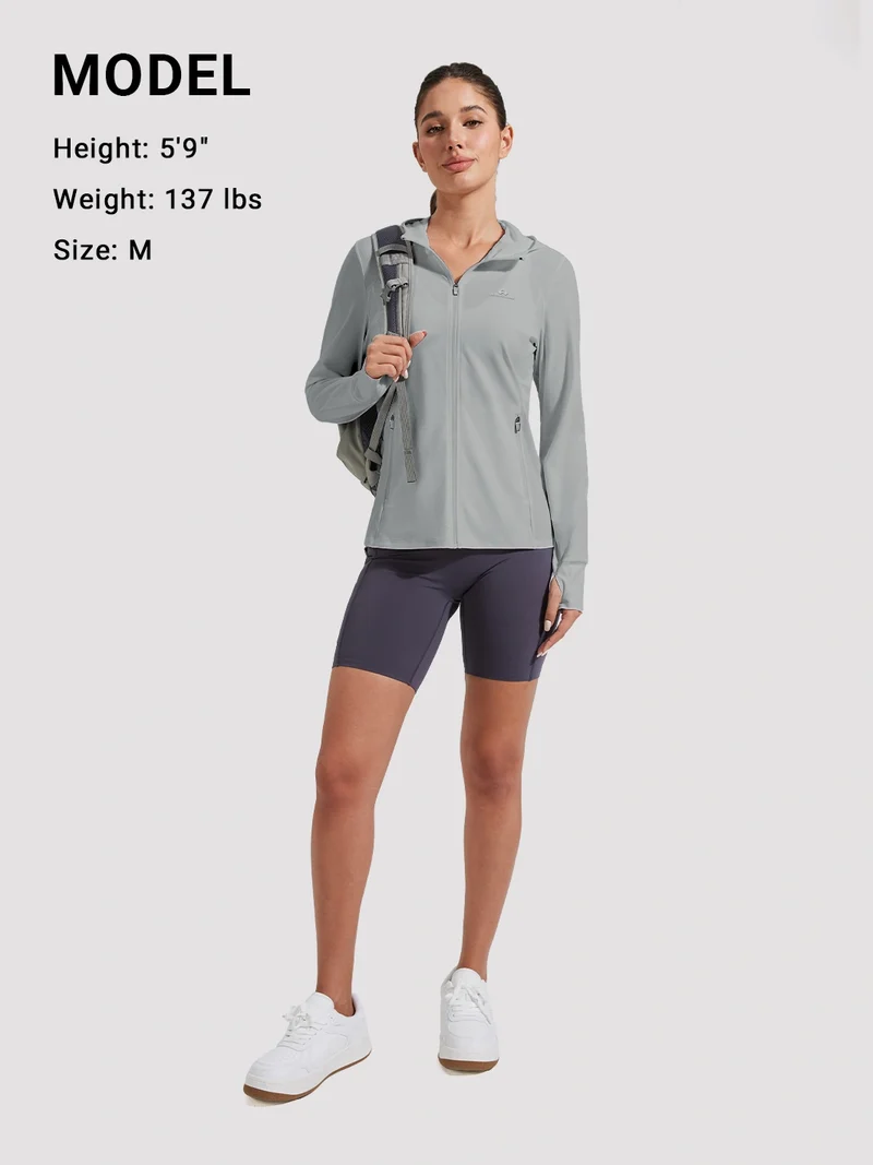 Women's UPF 50+ Full-Zip Sun Protection Jacket