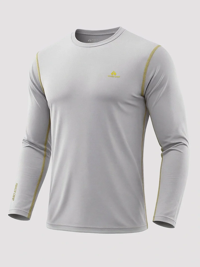 Men's 4-Way Stretch Mesh Long Sleeve Quick-Dry Shirt