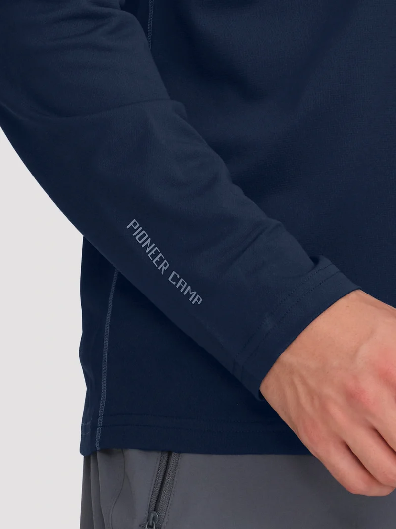 Men's 4-Way Stretch Mesh Long Sleeve Quick-Dry Shirt