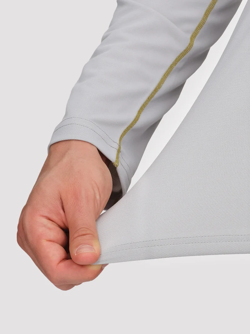 Men's 4-Way Stretch Mesh Long Sleeve Quick-Dry Shirt