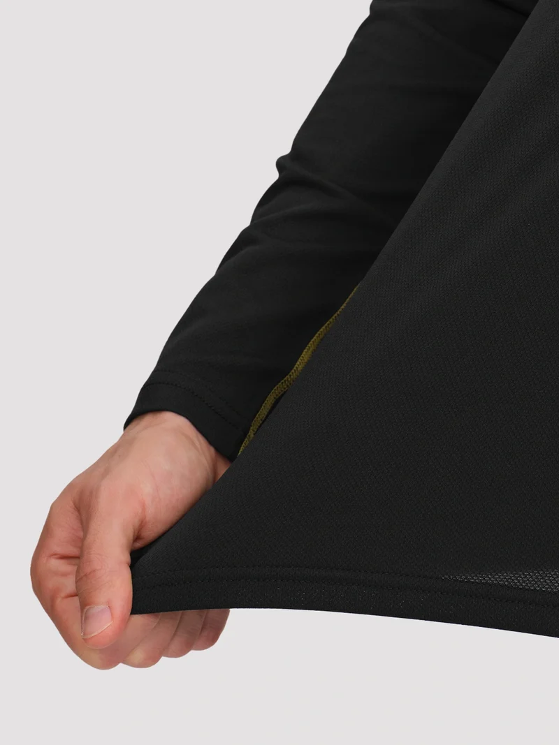 Men's 4-Way Stretch Mesh Long Sleeve Quick-Dry Shirt