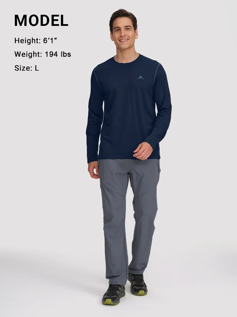 Men's 4-Way Stretch Mesh Long Sleeve Quick-Dry Shirt