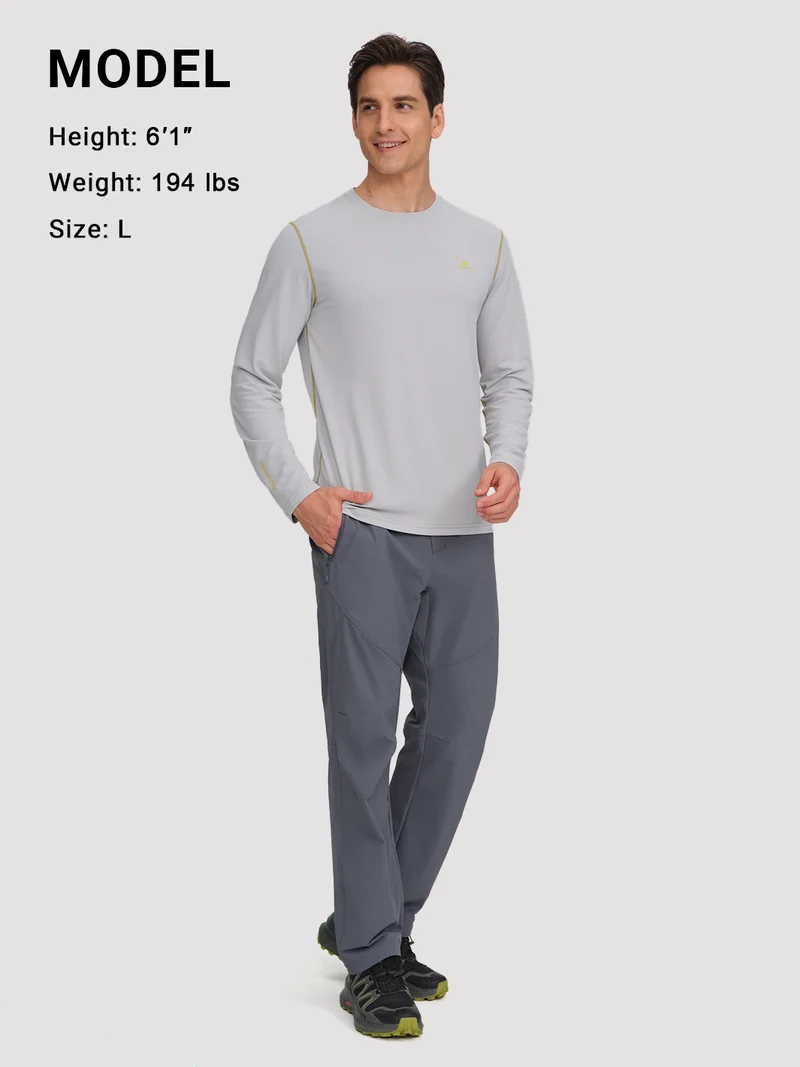 Men's 4-Way Stretch Mesh Long Sleeve Quick-Dry Shirt