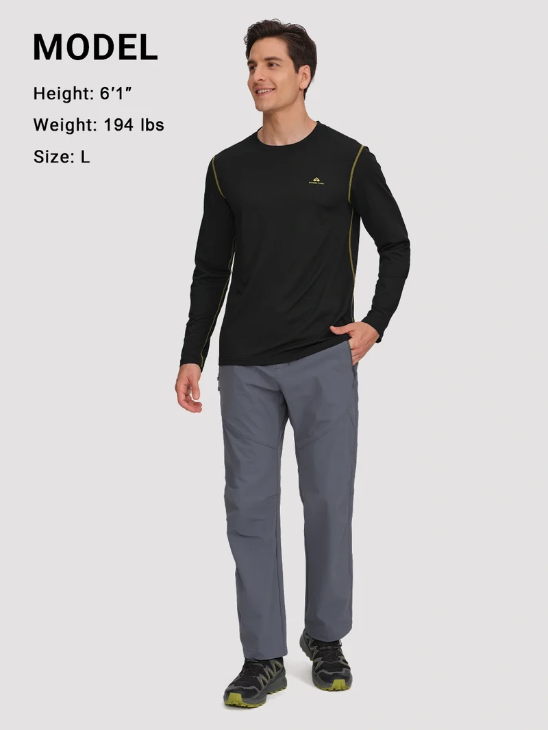 Men's 4-Way Stretch Mesh Long Sleeve Quick-Dry Shirt