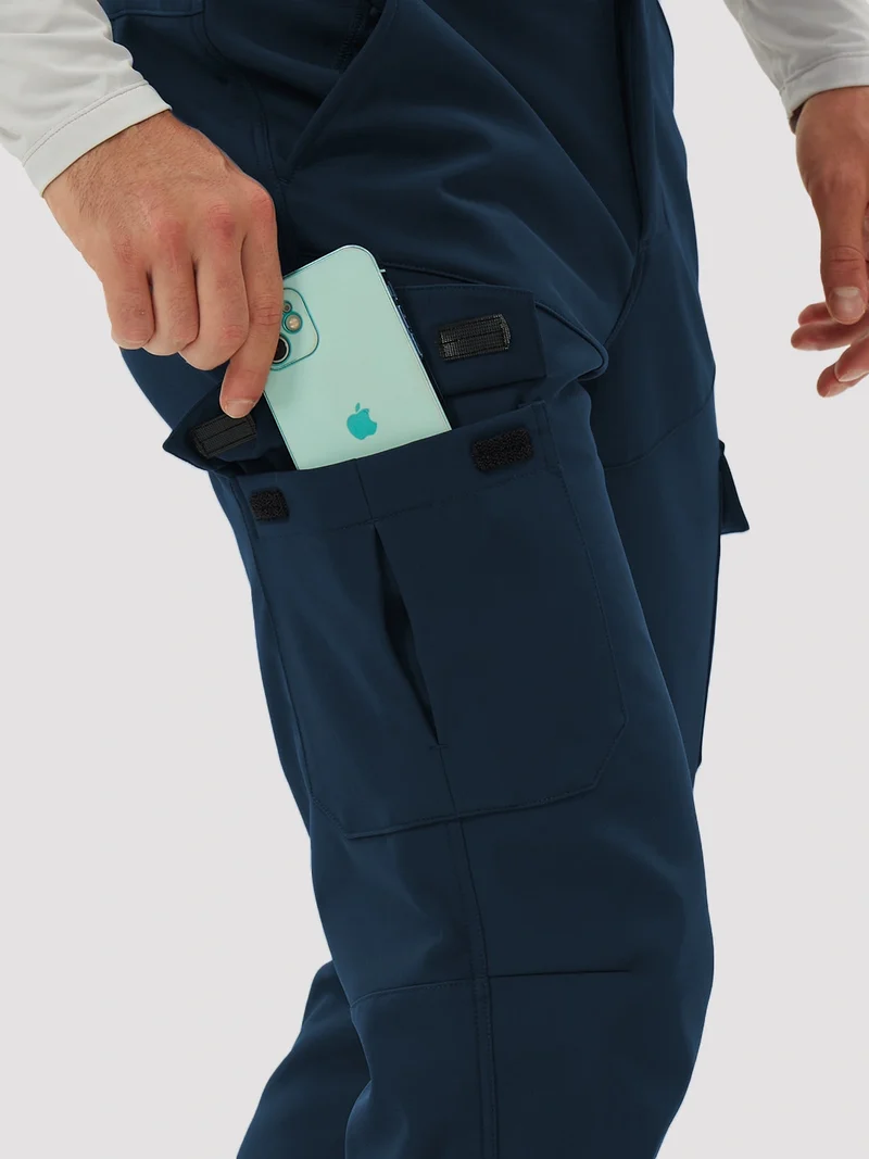 Men's Fleece-Lined Softshell Cargo Hiking Pants