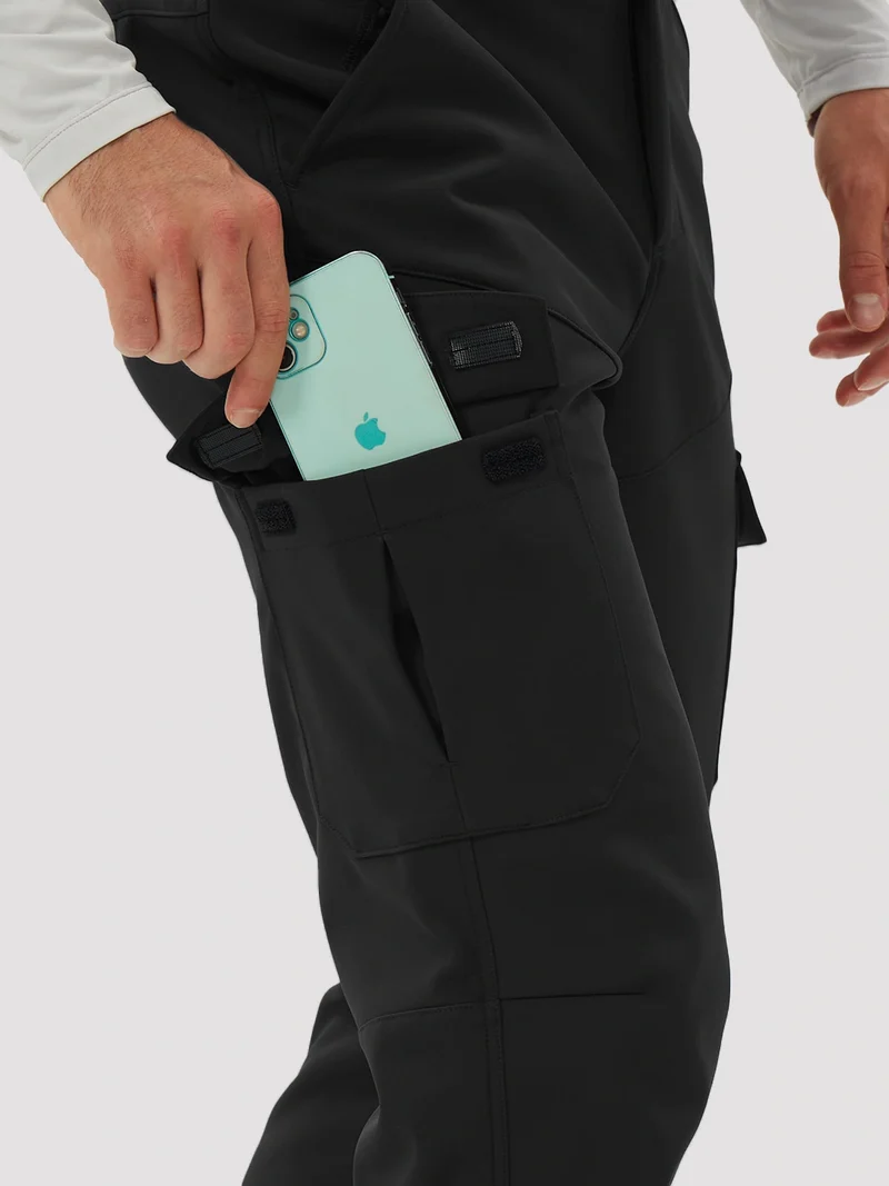 Men's Fleece-Lined Softshell Cargo Hiking Pants