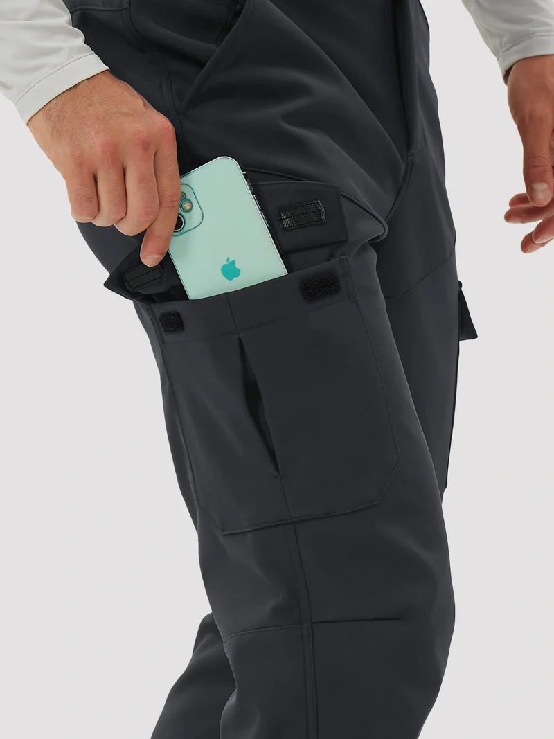 Men's Fleece-Lined Softshell Cargo Hiking Pants