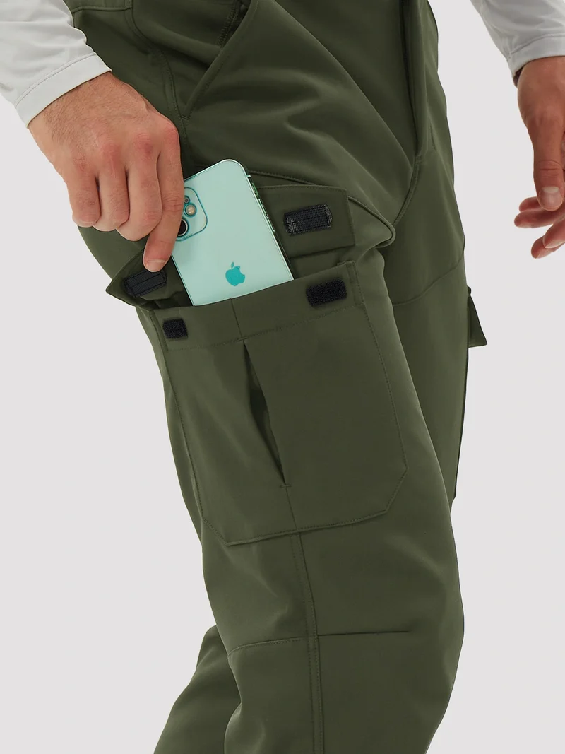 Men's Fleece-Lined Softshell Cargo Hiking Pants