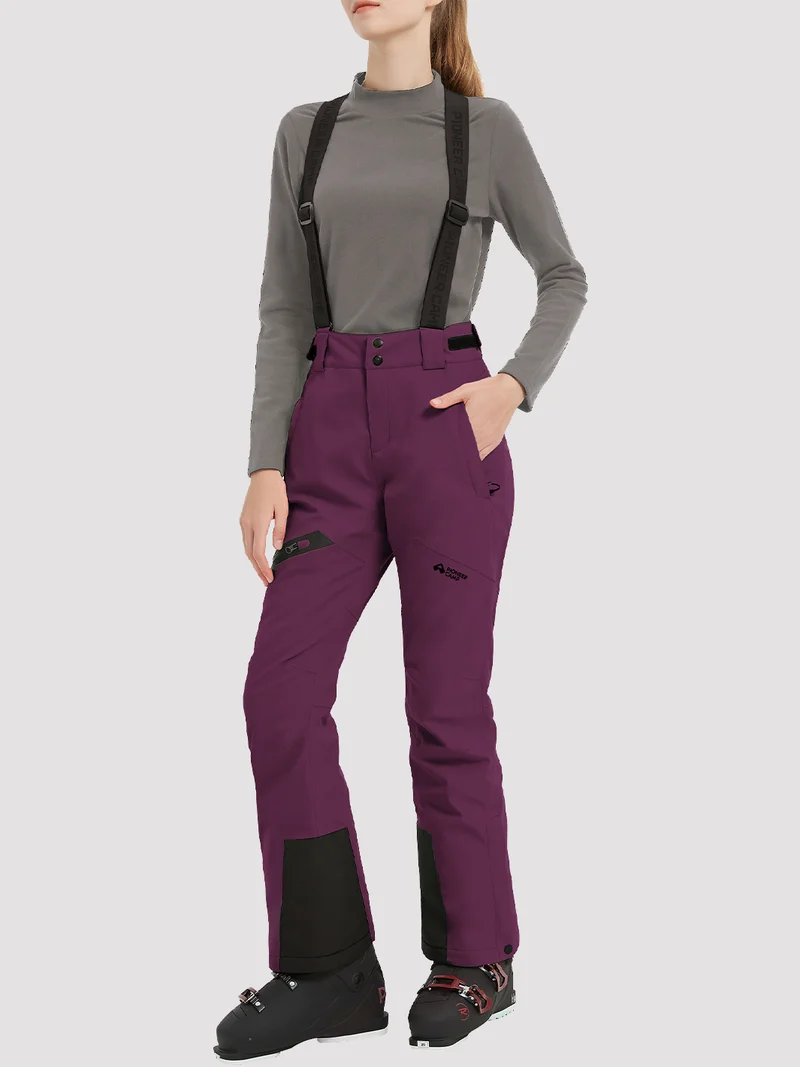 Women's Waterproof Insulated Ski Bib Pants