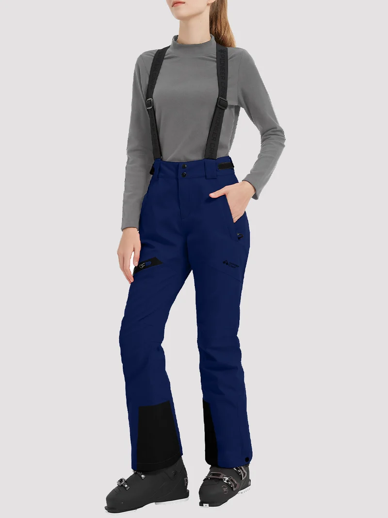Women's Waterproof Insulated Ski Bib Pants