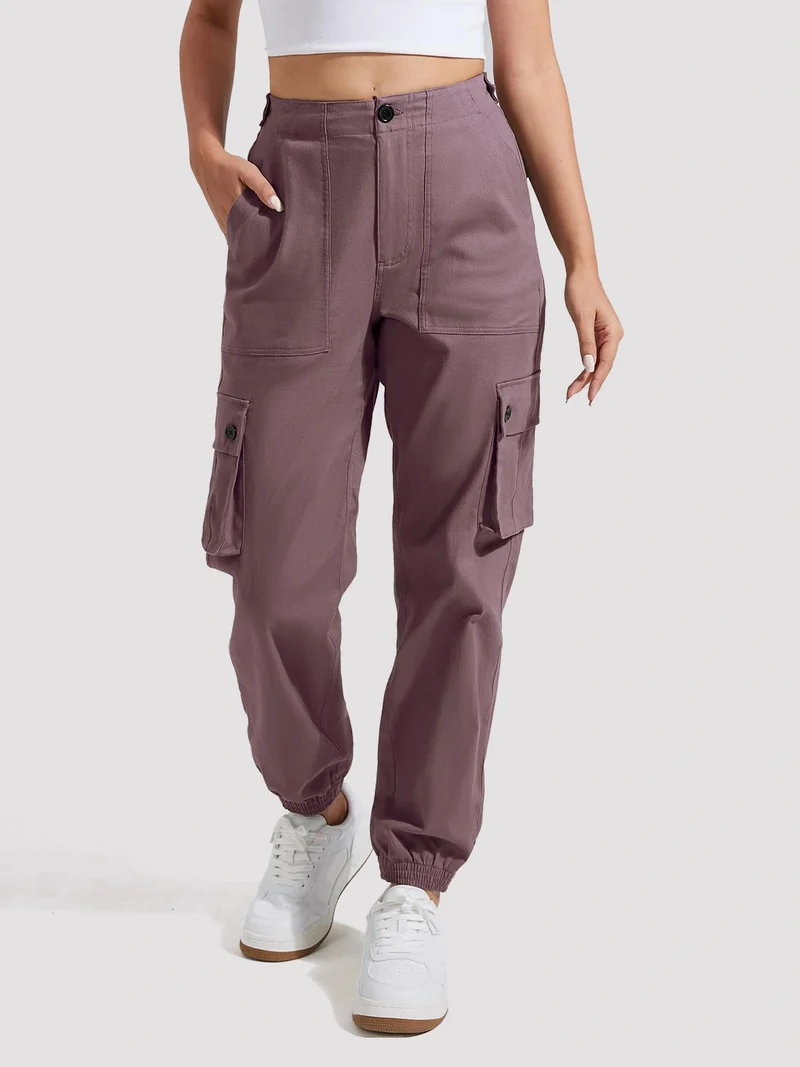 Women's High-Rise Tapered Cargo Pants